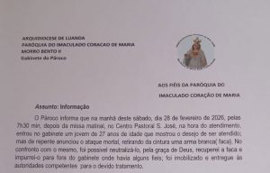 Tentativa de Homicídio do Padre Católico